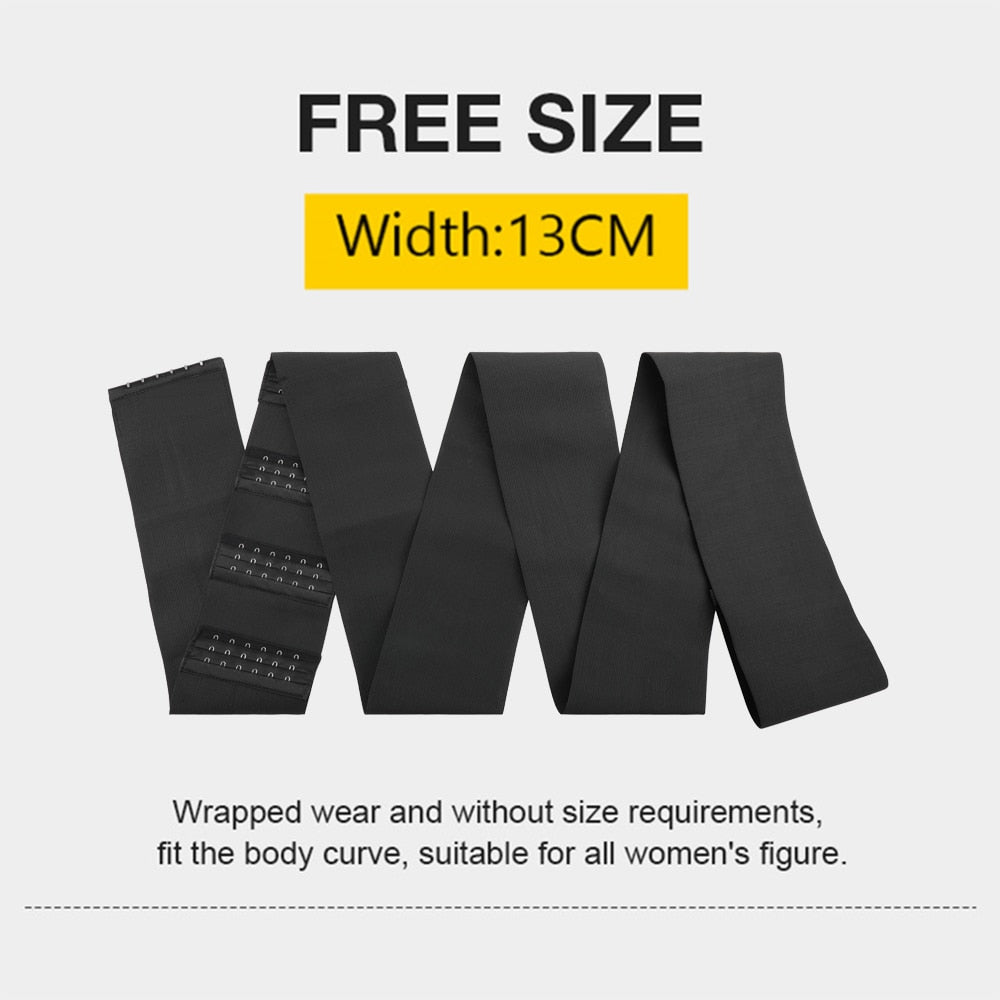 Waist Bandage Wrap Trimmer Belt Waist Trainer Body Shapewear Tummy Woman Flat Belly Slimming Gain Postpartum Sheath Belt Corset - Executive Quality Store