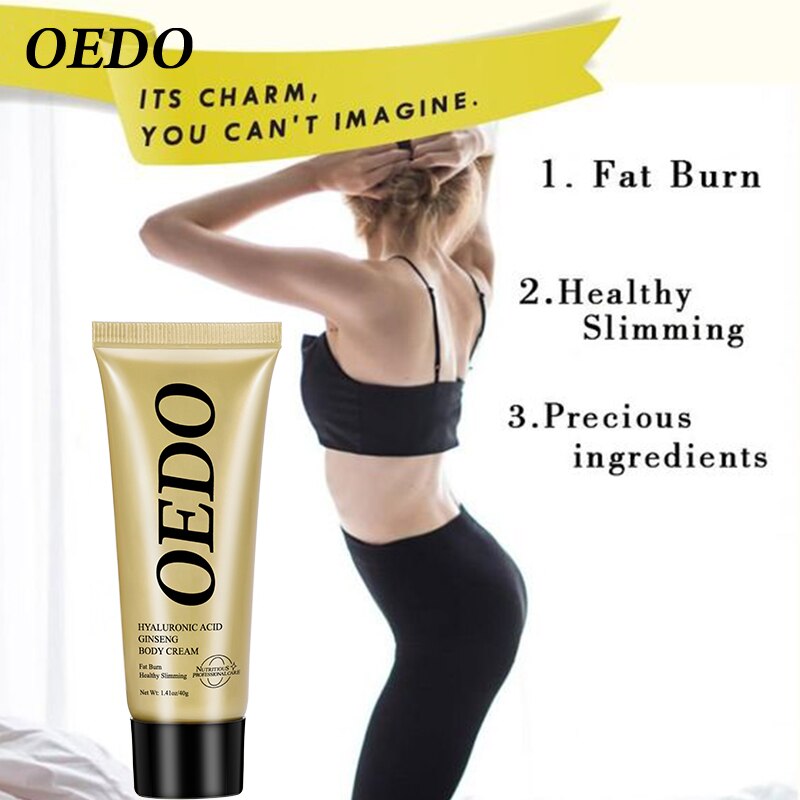 OEDO Hyaluronic Acid Ginseng Slimming Cream Reduce Cellulite Lose Weight Burning Fat Slimming Cream Health Care Burning Creams - Executive-Skincare