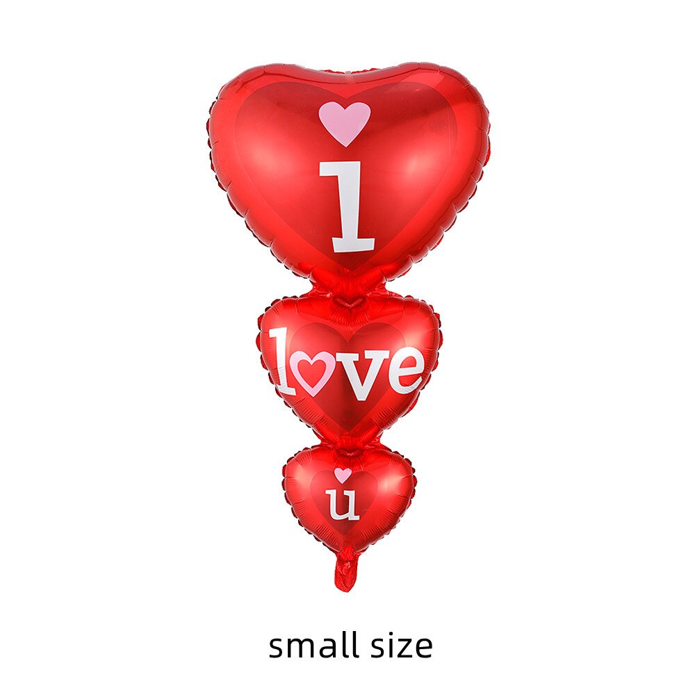 Large Red Lips Double Bear Hug Heart Balloons Foil I Love You Wedding Valentine&#39;s Day Marriage Event Party Balloon Decoration - Executive-Skincare