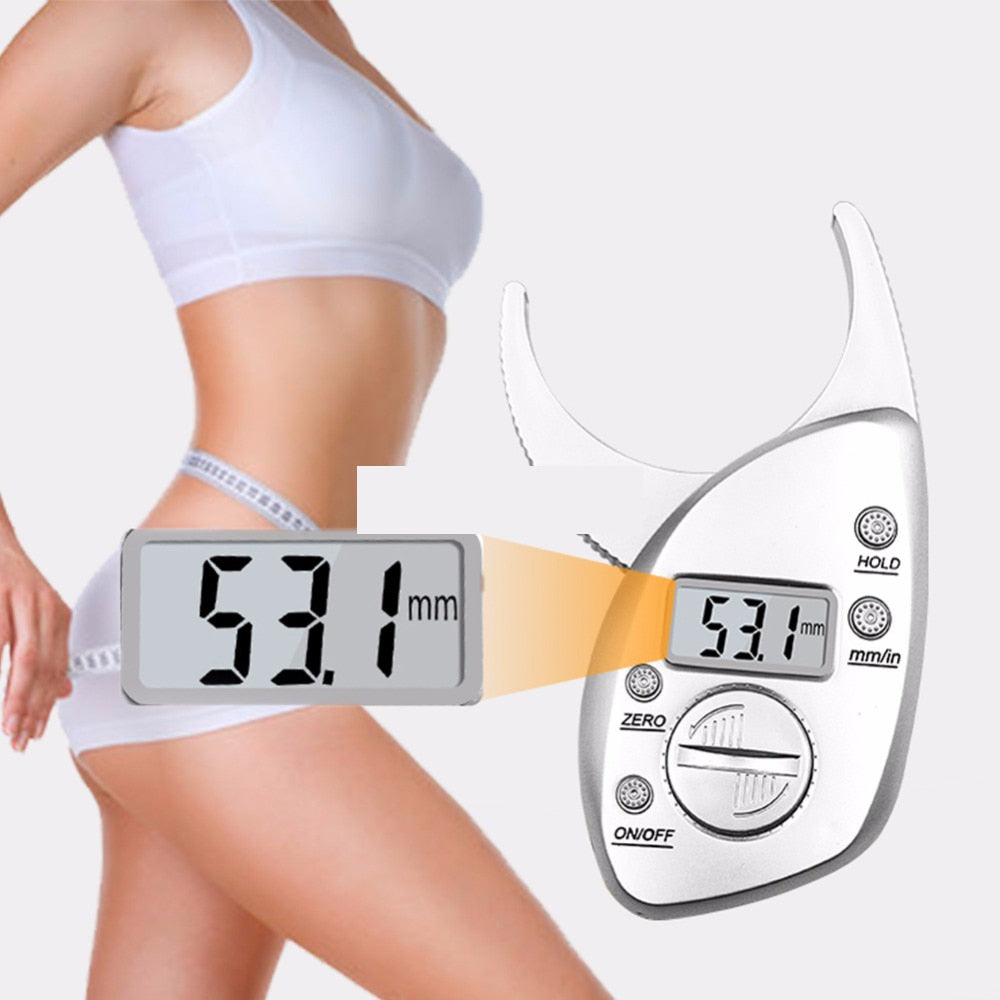 Body Fat Caliper Tester Scales Fitness Monitors Analyzer Digital Skinfold Slimming Measuring instruments Electronic Fat Measure - Executive Quality Store