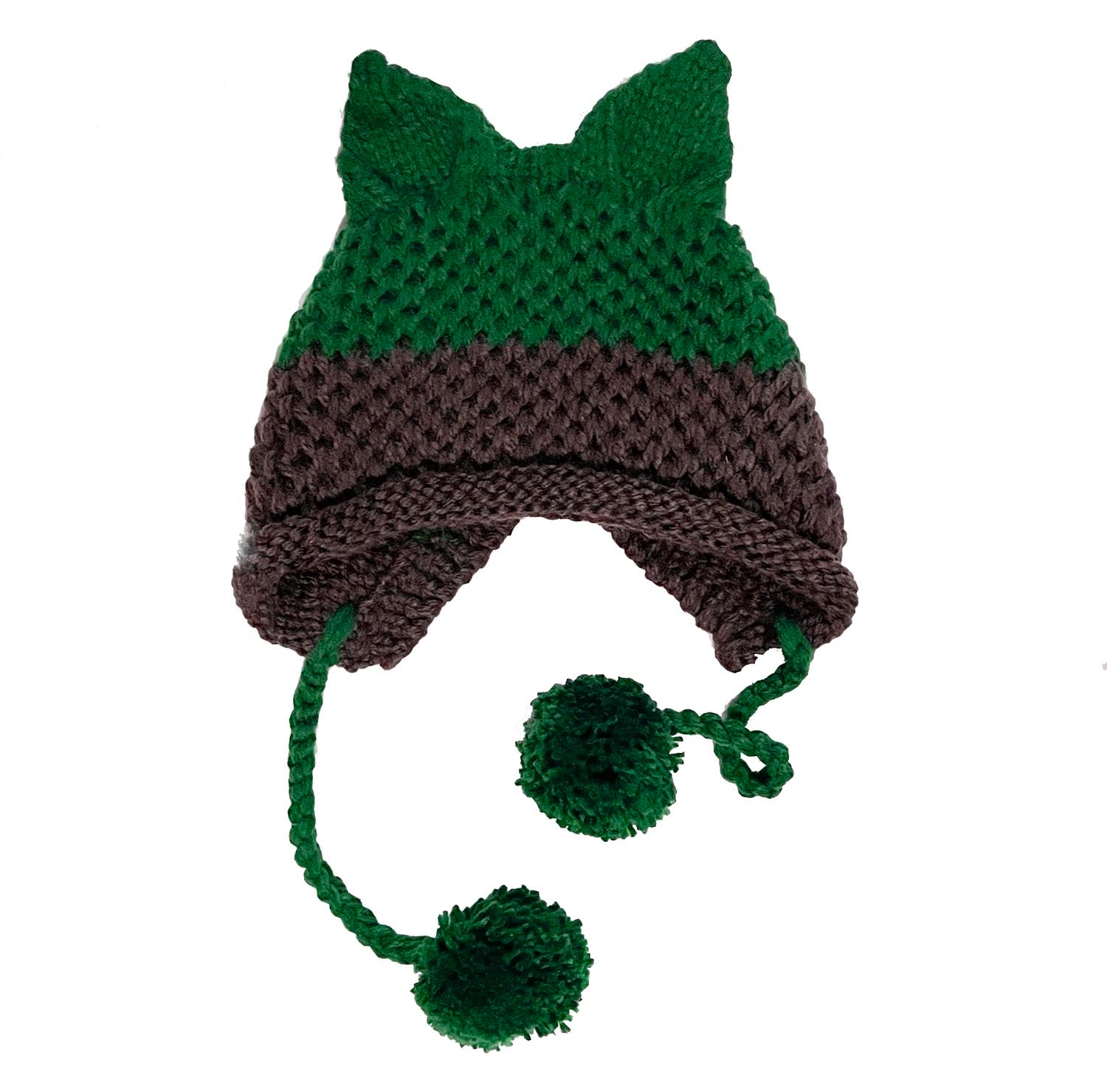 BomHCS Cute Fox Ears Beanie Winter Warm 100% Handmade Knit Hat - Executive-Skincare