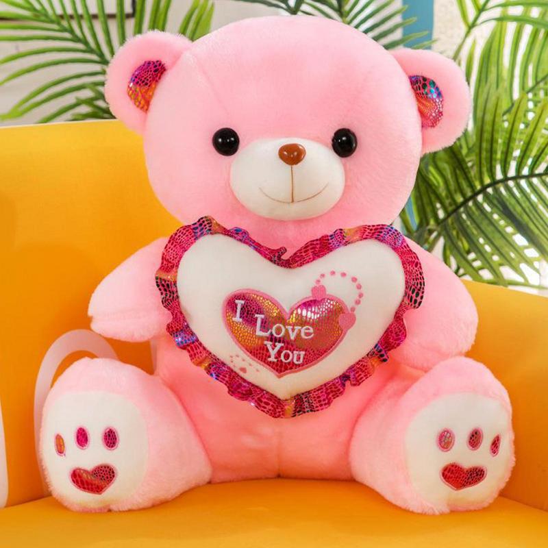 Cute Cartoon Teddy Bear Plush Toys 30cm Stuffed Plush Animals Bear Doll Birthday Valentines Day Gift For Children And Wife - Executive-Skincare