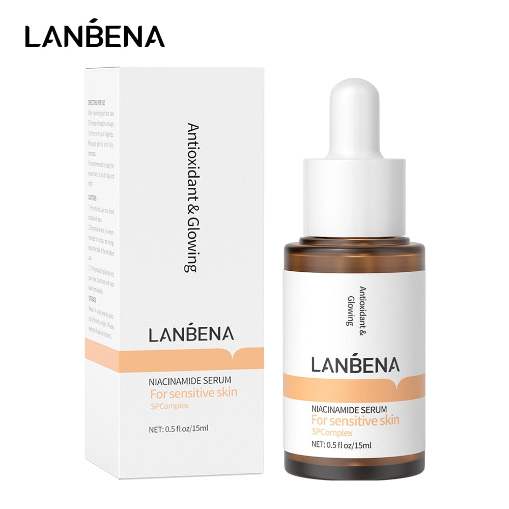 LANBENA Niacinamide Face Serum Facial Whitening Anti Aging Wrinkle Hyaluronic Acid Moisturizing Shrink Pores Serum Skin Essence - Executive-Skincare