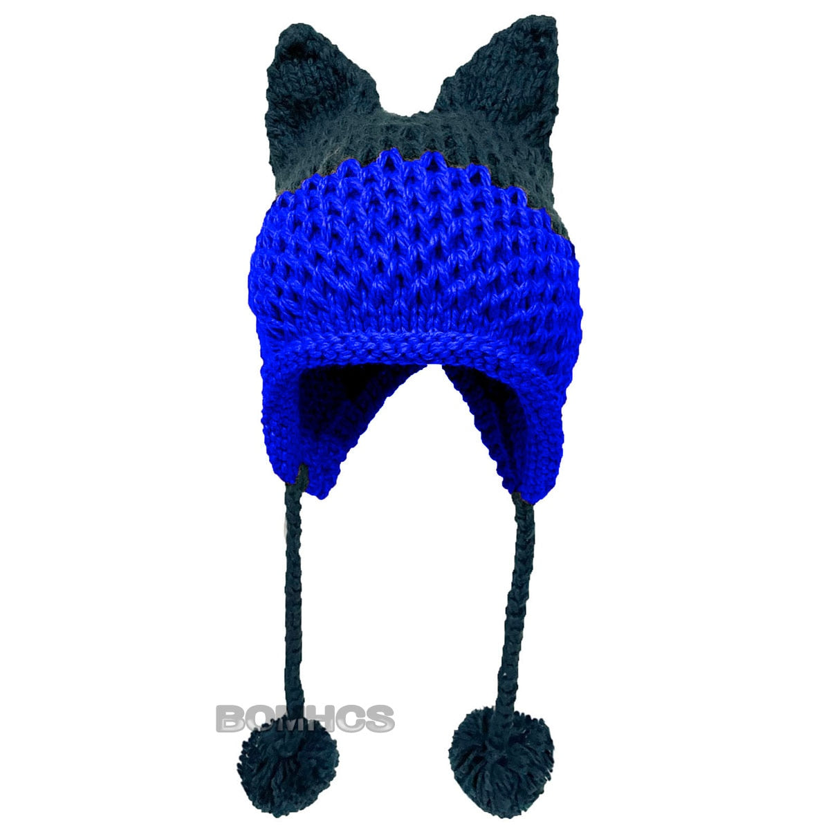 BomHCS Cute Fox Ears Beanie Winter Warm 100% Handmade Knit Hat - Executive-Skincare