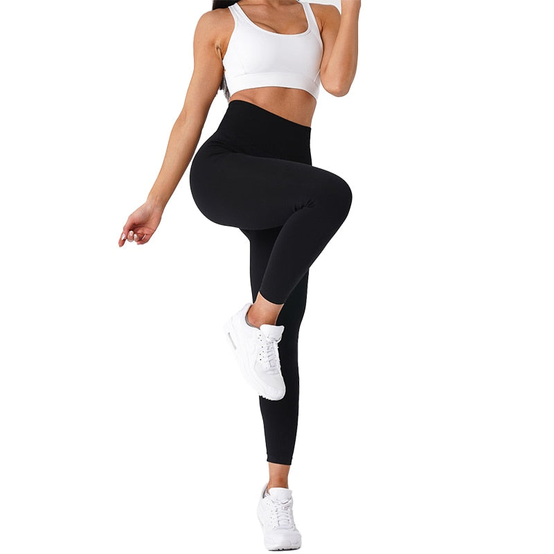 NVGTN Solid Seamless Leggings Women Soft Workout Tights Fitness Outfits Yoga Pants High Waisted Gym Wear  Lycra Spandex Leggings - Executive Quality Store