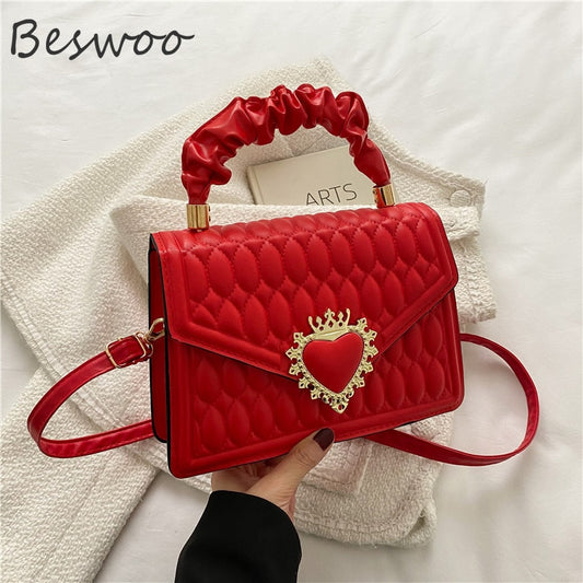 Fashion Luxury Designer Handbags 2022 Autumn Winter Embossed Crossbody Bags for Women Folds Top-handle Bags Female Shoulder Bag - Executive-Skincare