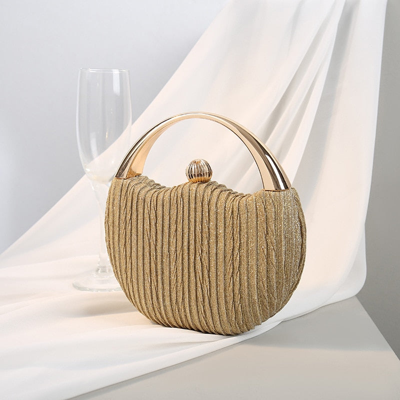 Wedding Clutch Bag Luxury Handbags For Women Elegant Round Shoulder Bag Female Small Party Evening Clutch Bag Purse Sac A Main - Executive-Skincare