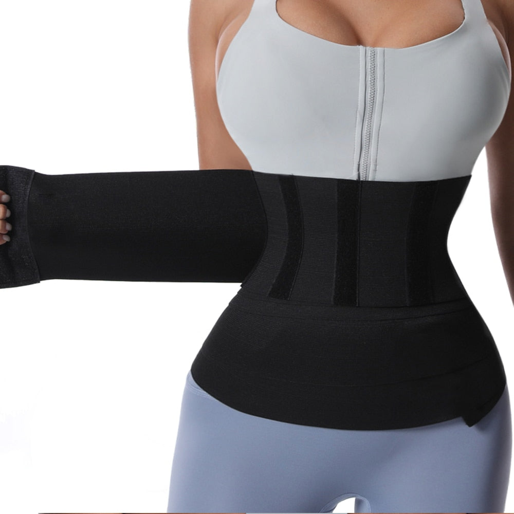 Waist Bandage Wrap Trimmer Belt Waist Trainer Body Shapewear Tummy Woman Flat Belly Slimming Gain Postpartum Sheath Belt Corset - Executive Quality Store