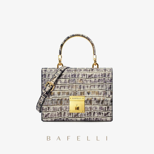 BAFELLI 2022 WOMNE&#39;S NEW HANDBAG LUXURY BRAND K GOLD SERIES FASHION PURPLE EVENING PURSE SHOULDER WINTER STYLE WOOL CASUAL - Executive-Skincare