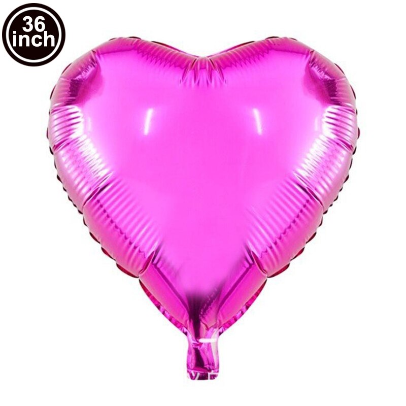 Valentine Day Balloons Huge Love-Bear Balloon 40inch Rose Gold Heart Shaped Balloons for Girl Birthday Party Wedding Decorations - Executive-Skincare