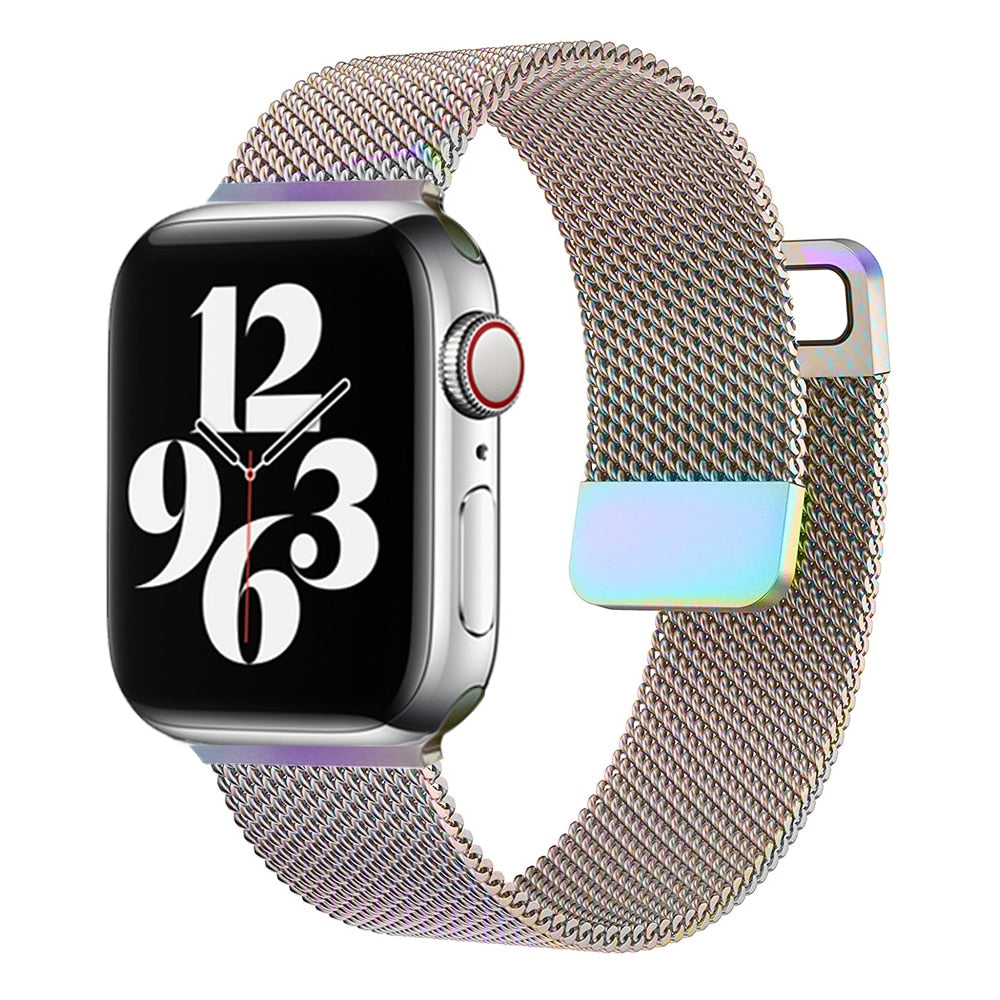 Strap For Apple watch ultra Band 7 49 45mm 40mm 38mm 42mm 41 44 mm Accessorie Magnetic Loop Metal for iWatch serie 7 4 5 6 se 3 - Executive-Skincare