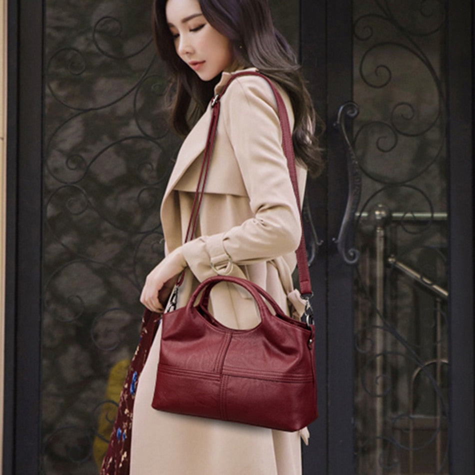 Genuine Brand Soft Leather Handbags High Quality Women Bag 2022 Small Casual Female Messenger Shoulder Bag Ladies Crossbody Bag - Executive-Skincare