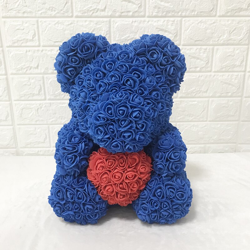 Hot Sale Red Bear Rose Artificial Flowers Teddi Dog of Rose Decoration Valentine Christmas Day Gift for Women Dropshipping - Executive-Skincare