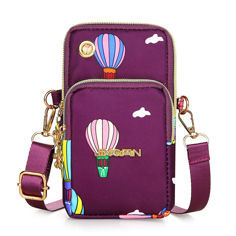 Fashion Balloon Mobile Phone Pouch Crossbody Bag for Women Shoulder Messenger Bag Female Handbags Designer Ladies Girls Clutch - Executive-Skincare