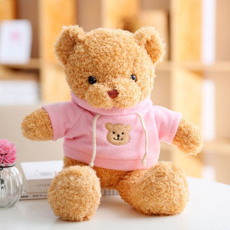 Hot 30cm Lovely Teddy Bear Plush Toys Stuffed Cute Bear with Heart Doll Girls Valentine&#39;s Gift Kids Baby Christmas Brinquedos - Executive-Skincare