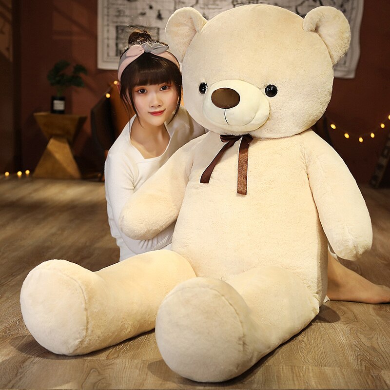 60-100cm Large Teddy Bear Plush Toy Lovely Giant Bear Huge Stuffed Soft Animal Dolls Kids Toy Birthday Gift For Girlfriend Lover - Executive-Skincare