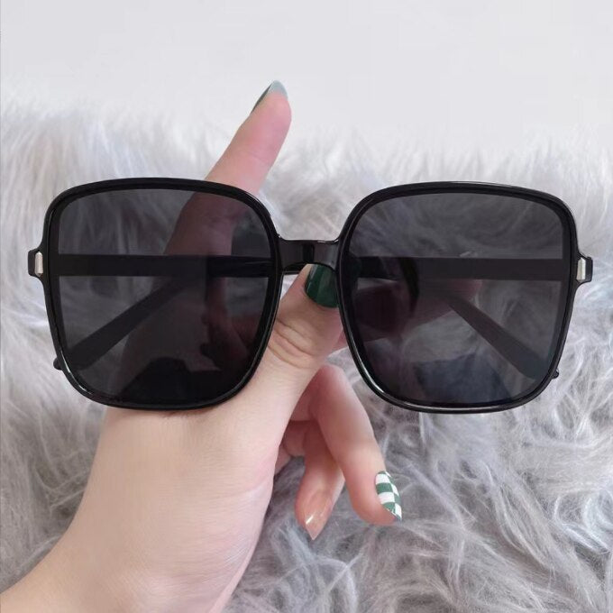 Classic Vintage Square Sunglasses Woman Gradient Mirror Frameless Sun Glasses Female Retro Fashion Rimless Oculos De Sol - Executive-Skincare