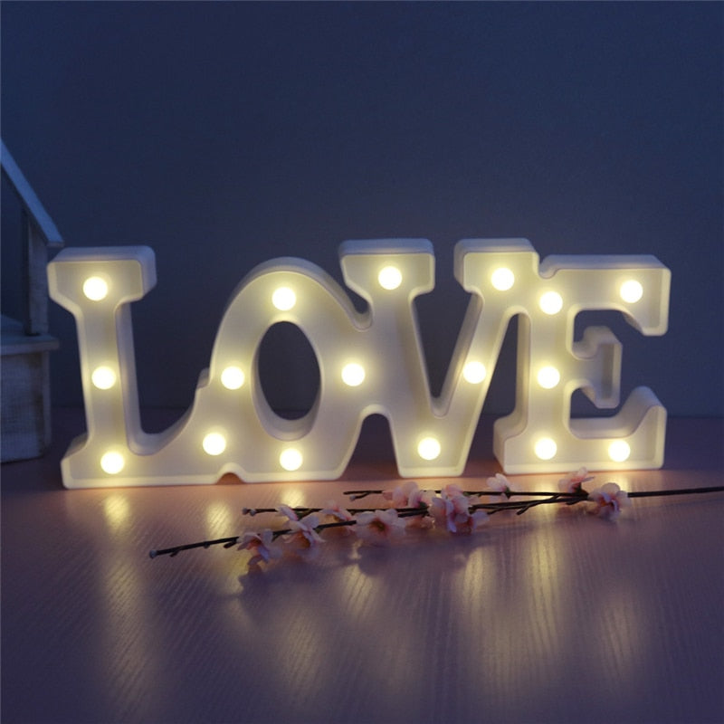 Valentines Day Decor for Girlfriend Red Battery Wedding Decoration DIY LED Love Light Gift Mothers Day Hen Party Decoration - Executive-Skincare