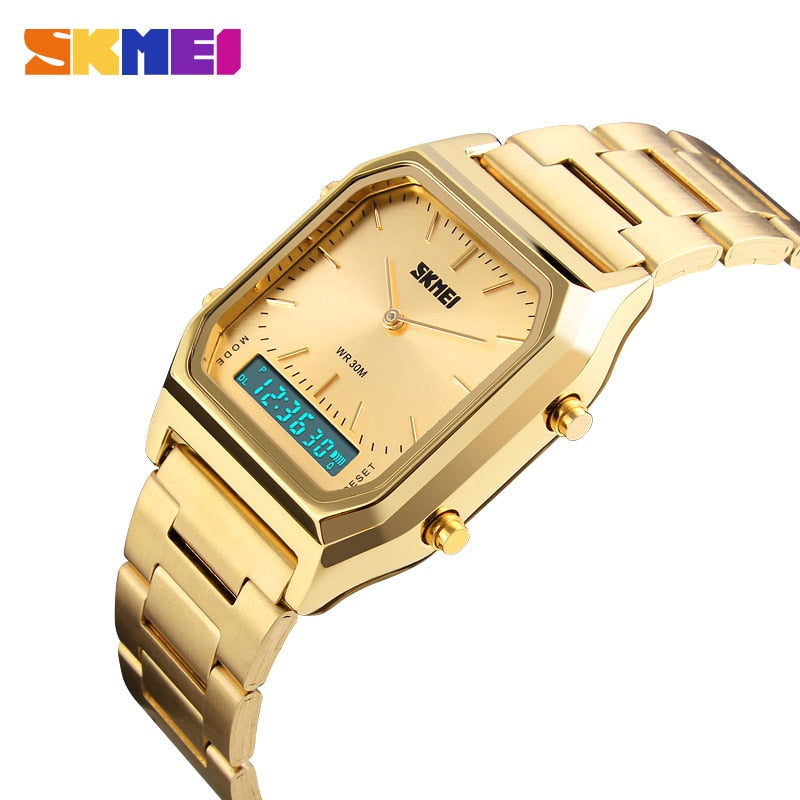 SKMEI Fashion Casual Watch Men Digital Dual Time Sports Chronograph 3bar Waterproof Quartz Wristwatches relogio masculino 1220 - Executive-Skincare