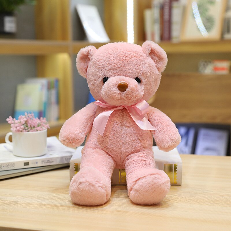 10 Colors 30cm Coloured Bear Plush Toys Stuffed Teddy Bear Soft Bear Wedding Gifts Baby Toy Birthday Gift Child Kids Brinquedos - Executive-Skincare