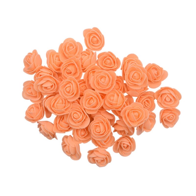 50PCS Artificial Foam Rose Bridal Bouquets Teddy Bear of Roses DIY Gifts Box Wedding Decorative For Wedding Table Valentines Day - Executive-Skincare