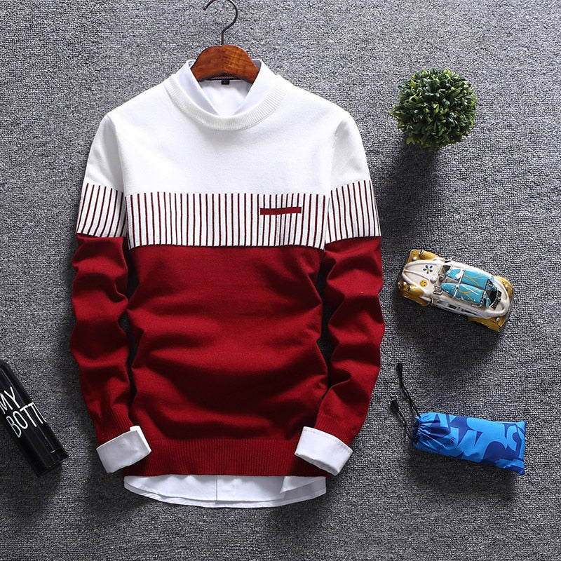 2022 Casual Thick Warm Winter Luxury Knitted Pull Sweater Men Wear Jersey Dress Pullover Knit Mens Sweaters Male Fashions 71819 - Executive-Skincare