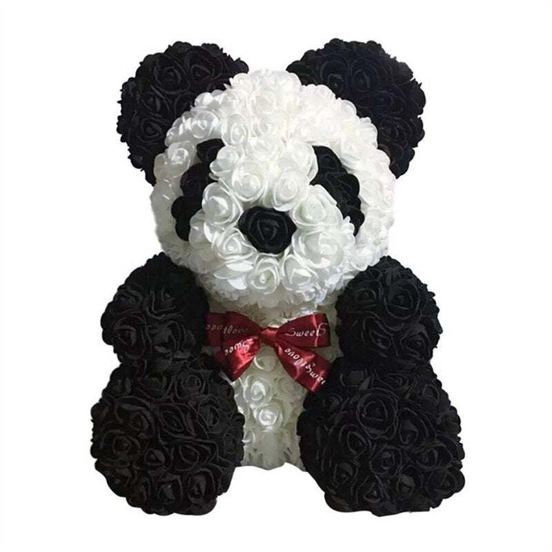 25cm Rose Bear Girlfriend Anniversary Christmas Valentine&#39;s Day Gift Birthday Present For Wedding PartyArtificial Flowers - Executive-Skincare