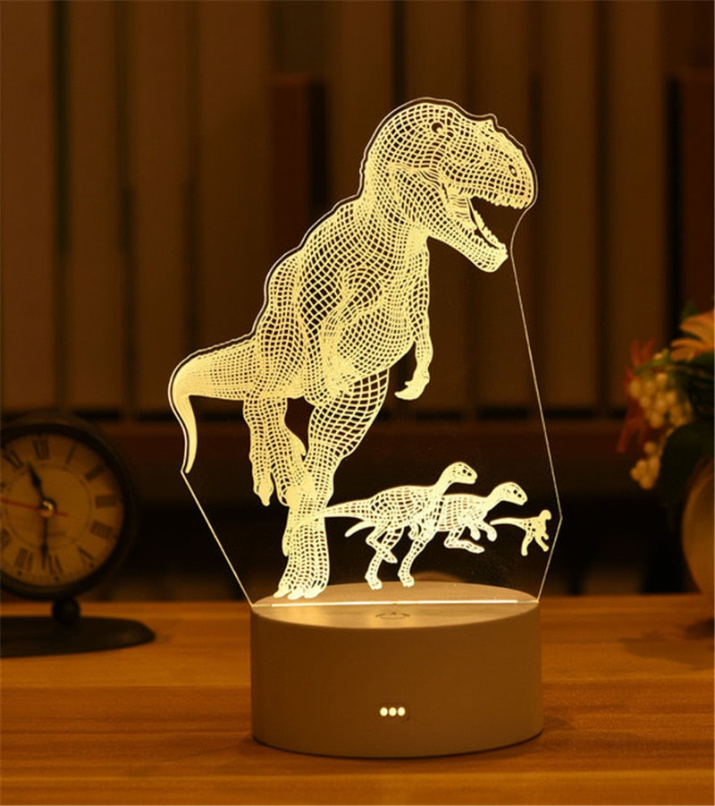 Romantic Love 3D Acrylic Led Lamp for Home Children&#39;s Night Light Table Lamp Birthday Party Decor Valentine&#39;s Day Bedside Lamp - Executive-Skincare