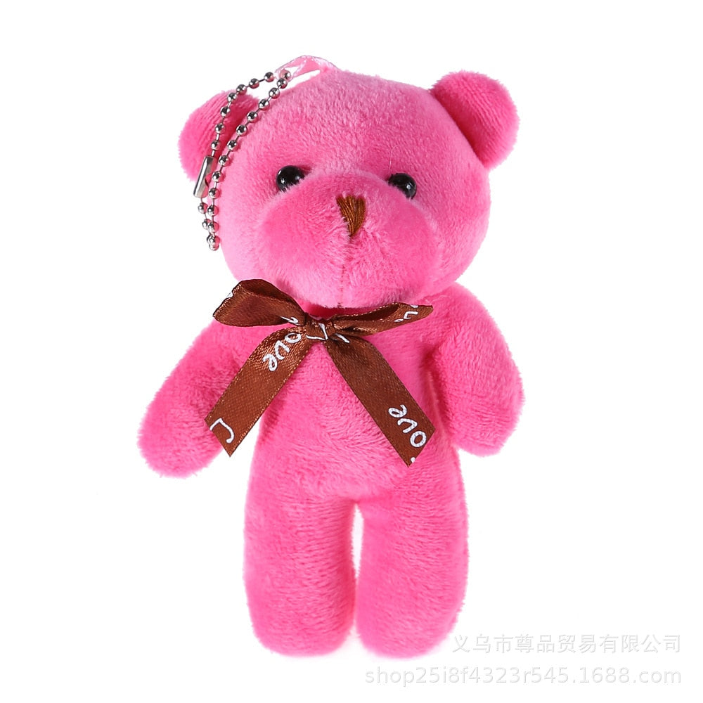 12CM Teddy Bear Plush Toy Siamese Bear Doll Bear Toy Small Gift Factory Wholesale Key Chain Pendant Gifts For Boyfriends - Executive-Skincare