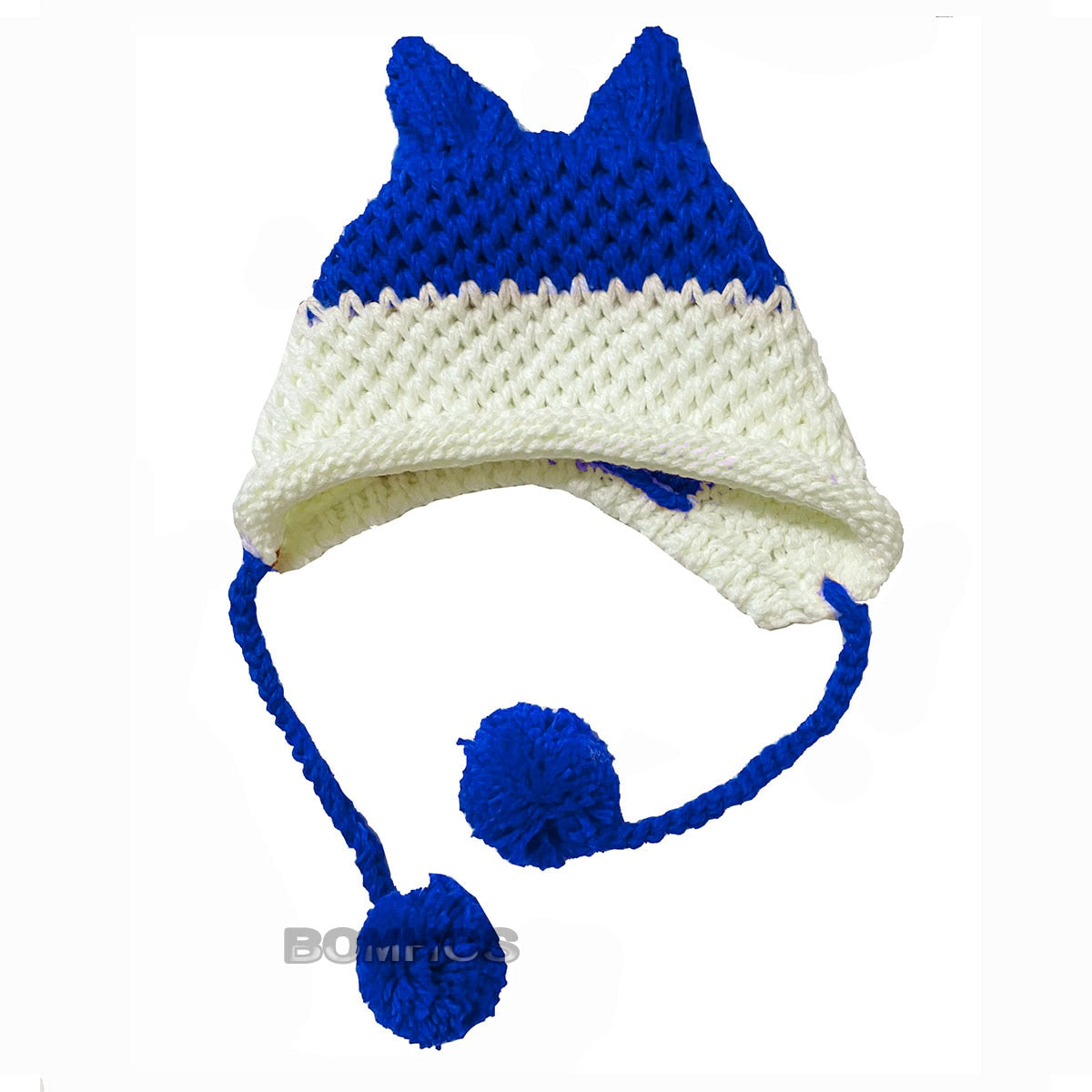 BomHCS Cute Fox Ears Beanie Winter Warm 100% Handmade Knit Hat - Executive-Skincare