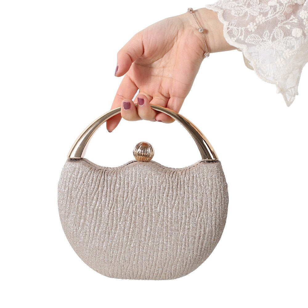 Wedding Clutch Bag Luxury Handbags For Women Elegant Round Shoulder Bag Female Small Party Evening Clutch Bag Purse Sac A Main - Executive-Skincare