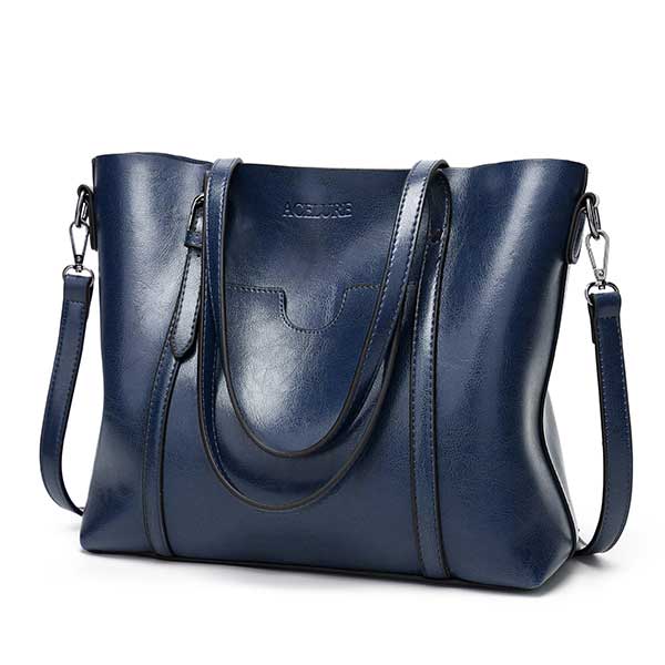 ACELURE Women bag Oil wax Women&#39;s Leather Handbags Luxury Lady Hand Bags With Purse Pocket Women messenger bag Big Tote Sac Bols - Executive-Skincare