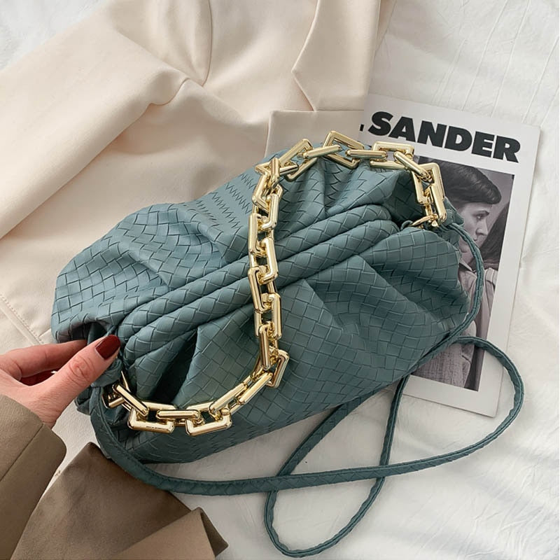 SWDF Luxury Brand Handbag Women&#39;s Bag Pu Leather Fashion Thick Chain Shoulder BagsTrendy Crossbody Bags For Women 2022 New Purse - Executive-Skincare