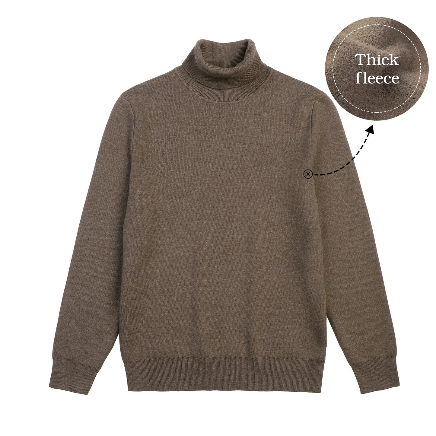 KUEGOU 2022 Autumn Winter New Men&#39;s Turtleneck Sweater High Quality Jumper Slim Fit Male Knitting Pullovers Warm Plus Size DR01 - Executive-Skincare