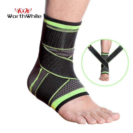 1 PC Sports Ankle Brace Compression Strap Sleeves Support 3D Weave Elastic Bandage Foot Protective Gear - Executive-Skincare