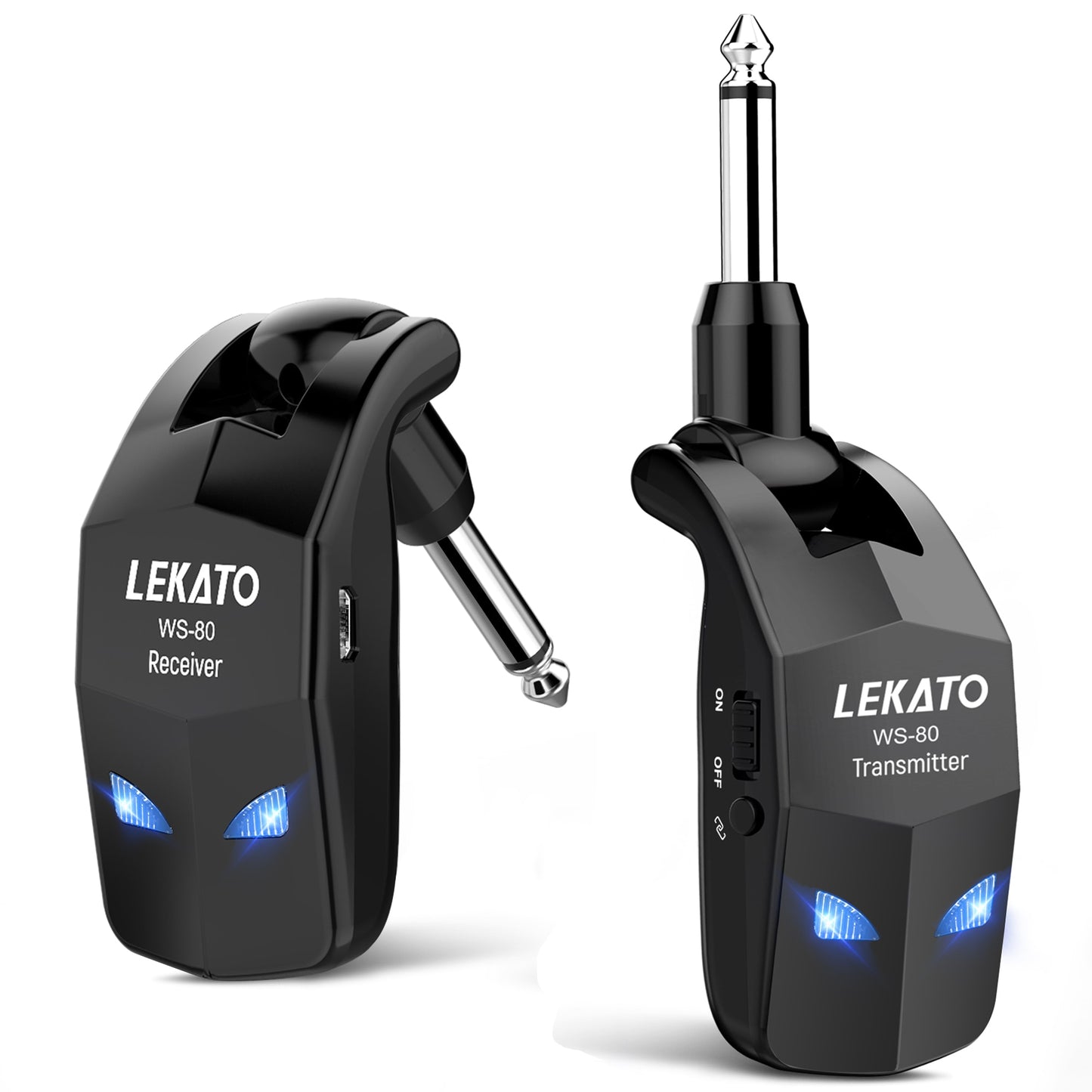 Lekato Wireless Guitar System 2.4Ghz Guitar Transmitter Receiver For Electric Guitar Wireless Transmitter Built-In Rechargeable - Executive-Skincare