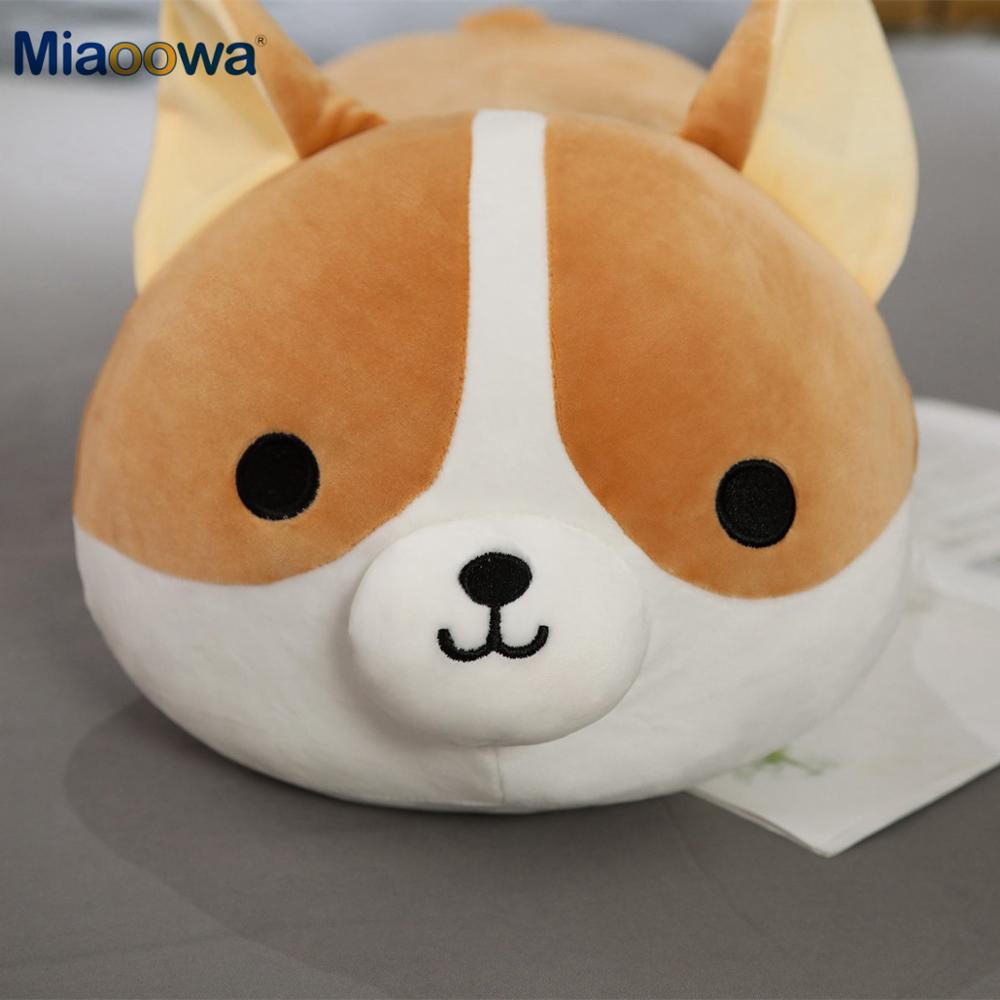 40-80cm Giant Size Cute Corgi Dog Plush Toys Stuffed Animal Puppy Dog Pillow Soft Lovely Doll Kawaii Christmas Gift for Kids - Executive-Skincare