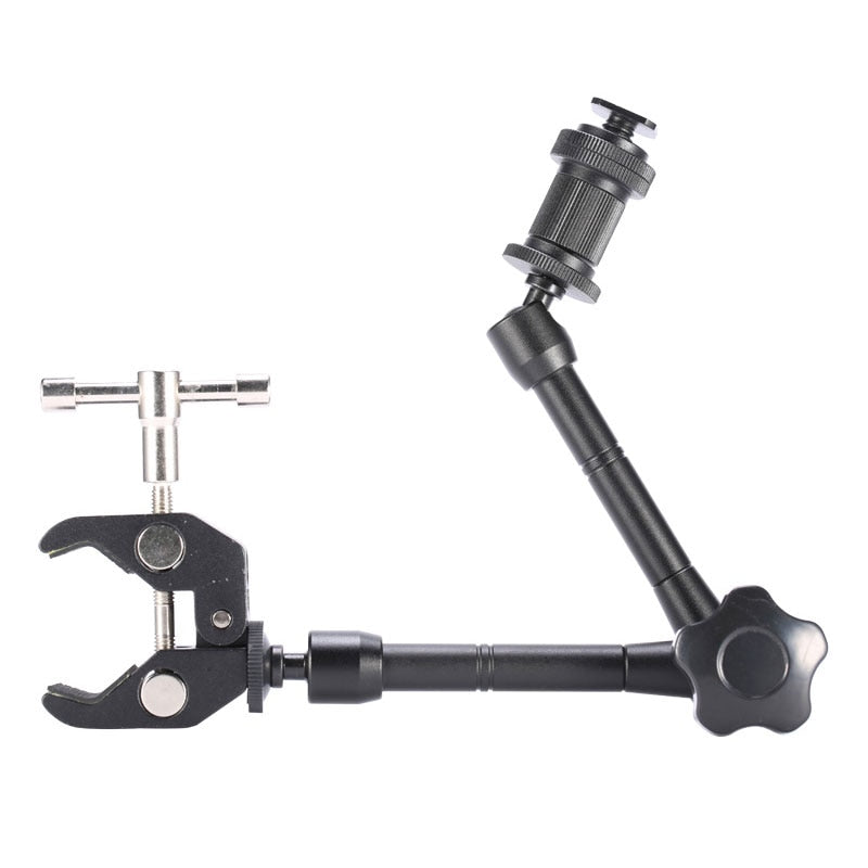 11 Inch Adjustable Friction Articulating Magic Arm + Super Clamp for SLR LCD Monitor LED Flash Light Camera Accessories - Executive-Skincare