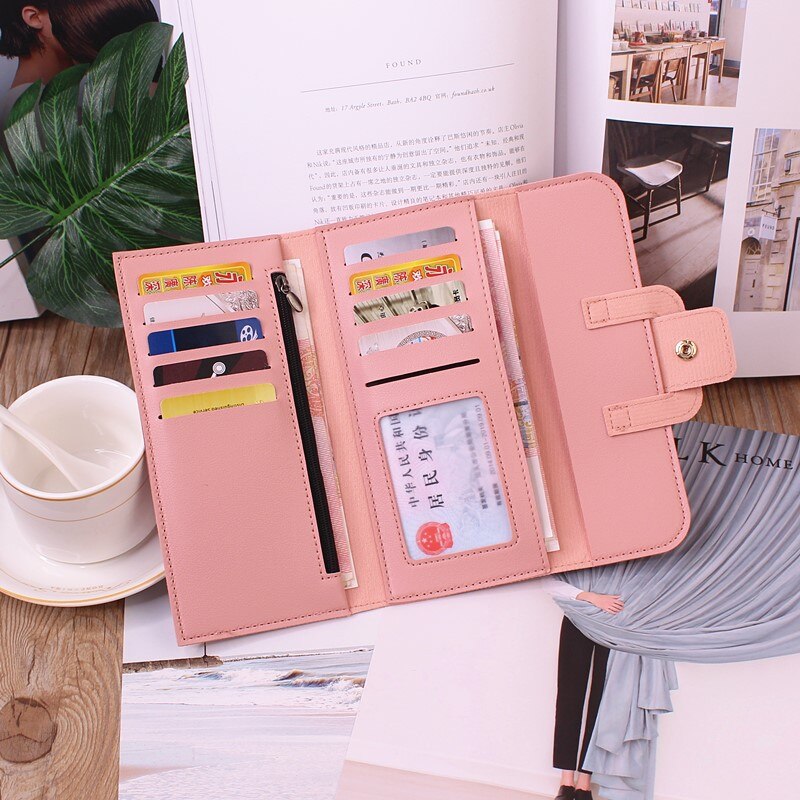 2022 Long Women Wallets Free Name Customized Lady’s New Fashion Quality PU Female Wallet Photo Holder Card Holder Women&#39;s Purse - Executive-Skincare