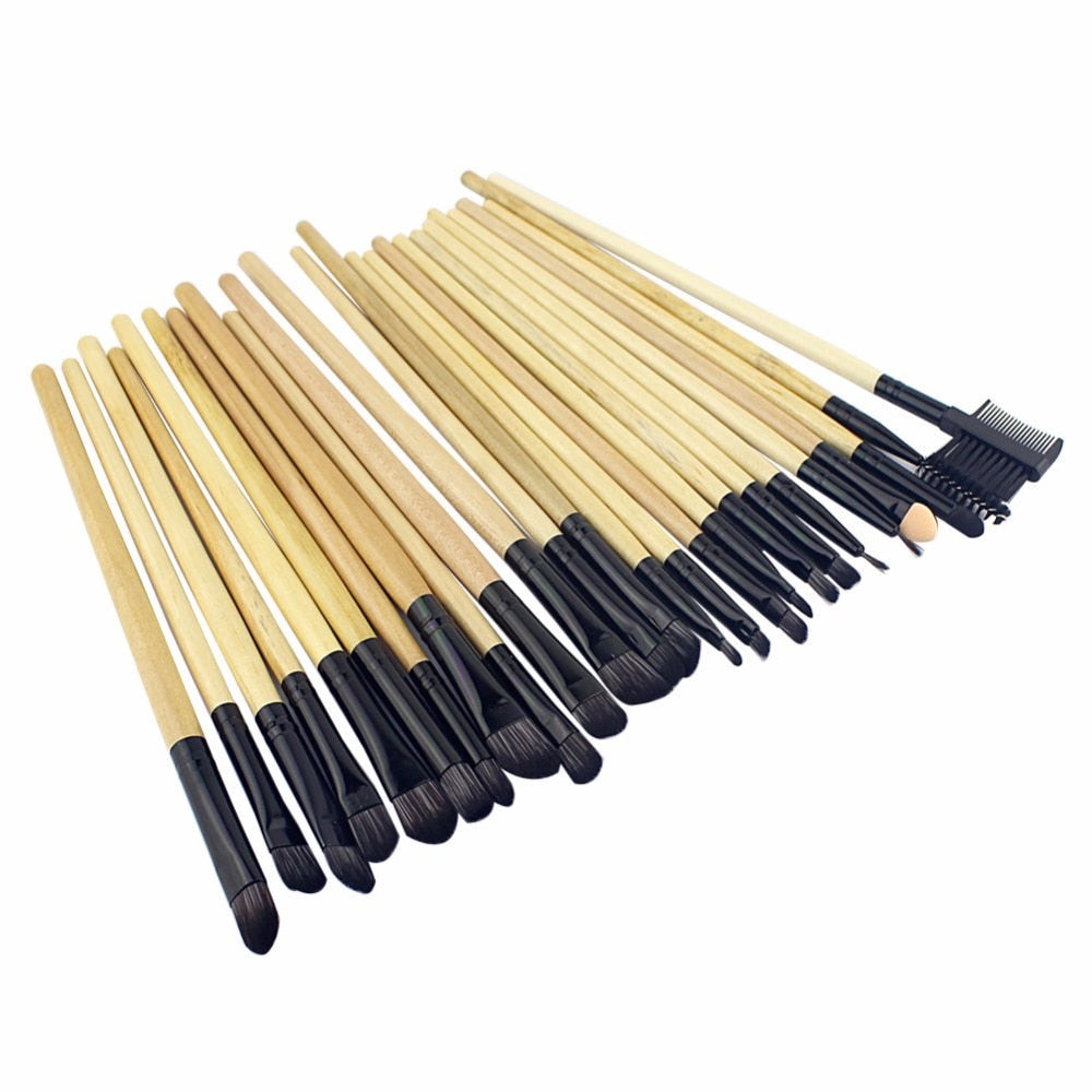 32 PCS pincel de maquiagem make up brushes maquiagem profissional of makeup brush set + Black Leather Bag - Executive-Skincare