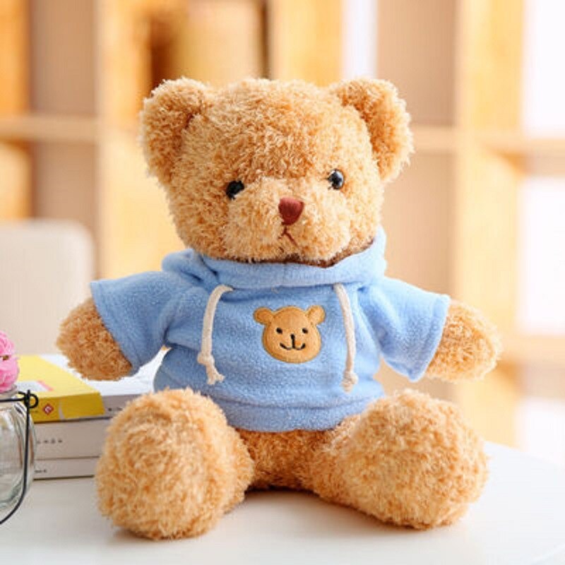 Hot 30cm Lovely Teddy Bear Plush Toys Stuffed Cute Bear with Heart Doll Girls Valentine&#39;s Gift Kids Baby Christmas Brinquedos - Executive-Skincare