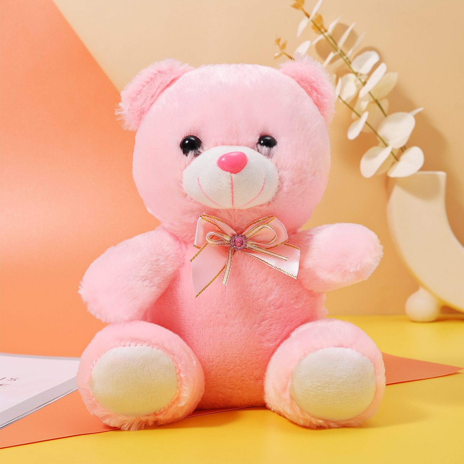 30CM Valentines Day Cute Plush Doll For Children Girlfriend And Wife 22CM LED Glow Teddy Bear Light Up Stuffed Animal Bear New - Executive-Skincare