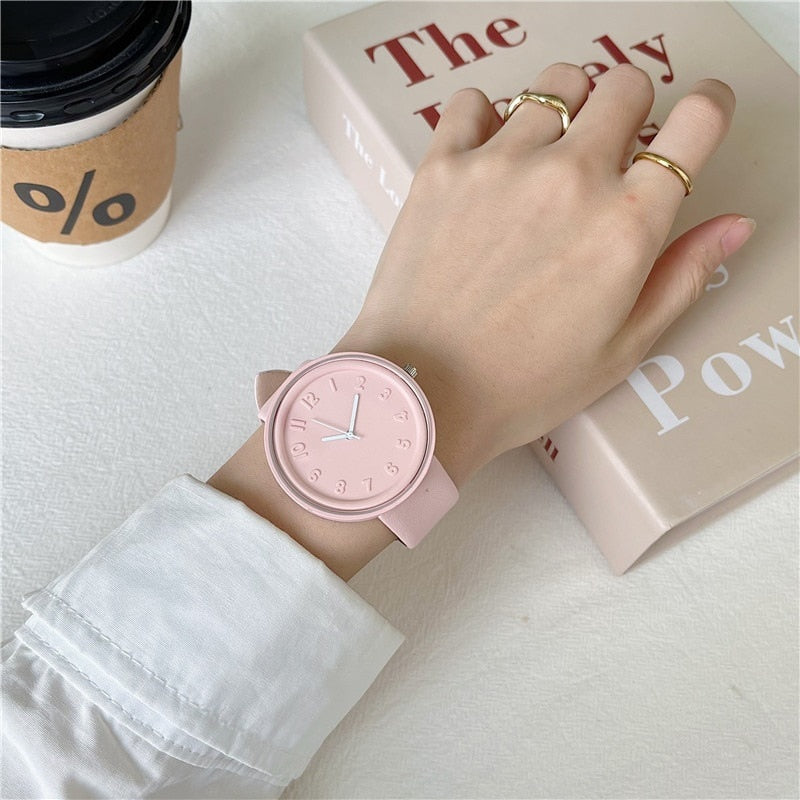 Women&#39;s Watches Brand Sport Style Fashion Ladies Watch Leather Watch Women Girls Female Quartz Wristwatches Montre Femme - Executive-Skincare