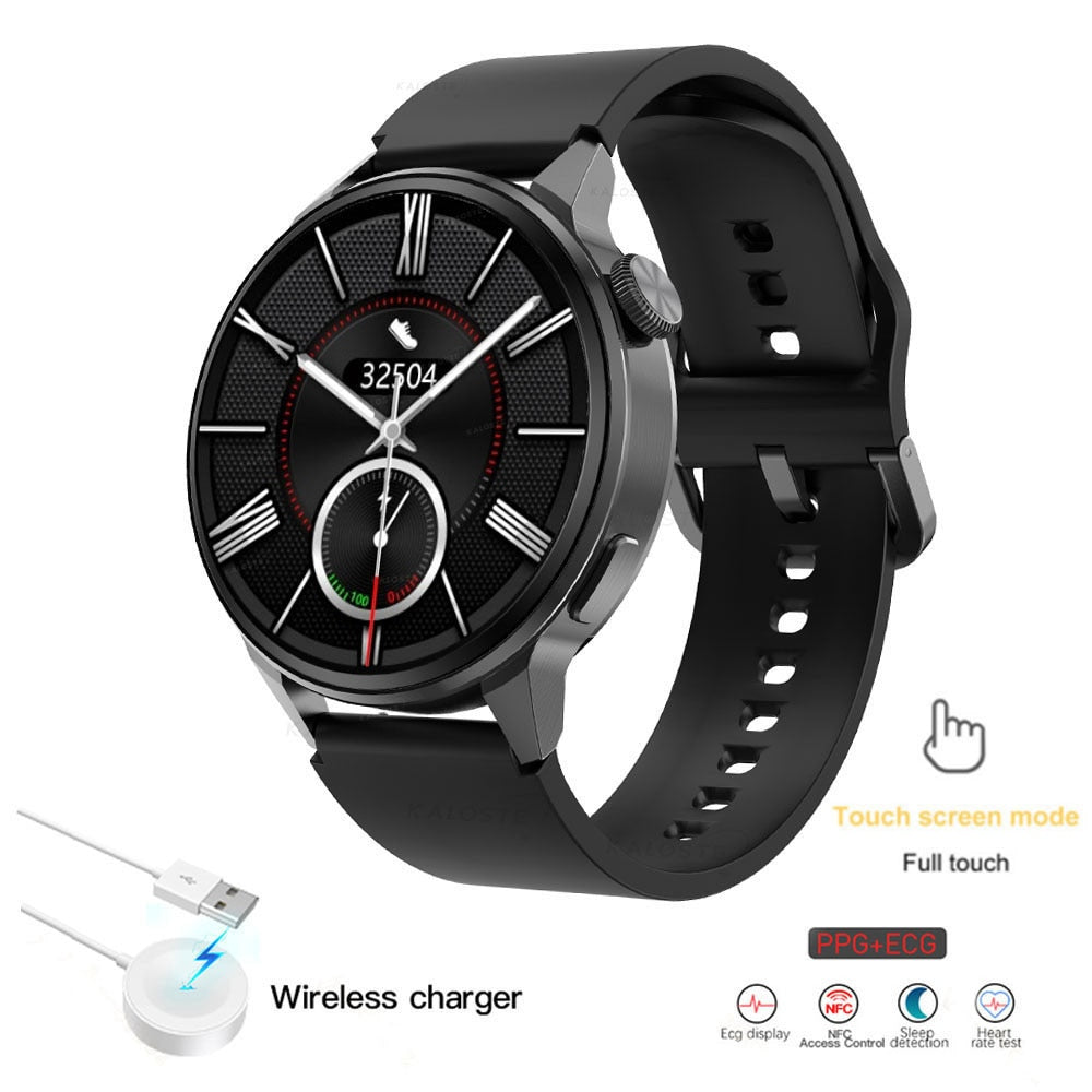 2022 New NFC Smart Watch Men Smart Bluetooth Call Sport GPS Track Smartwatch Women Heart Rate ECG PPG Smartwatch For Android ios - Executive-Skincare