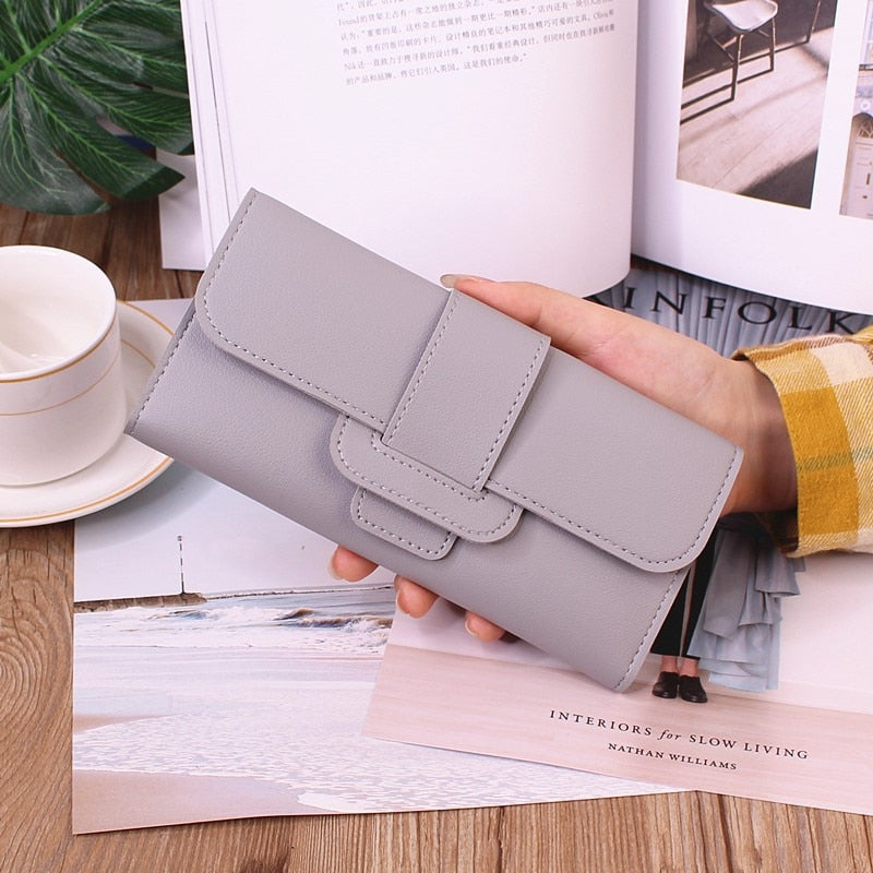 2022 Long Women Wallets Free Name Customized Lady’s New Fashion Quality PU Female Wallet Photo Holder Card Holder Women&#39;s Purse - Executive-Skincare