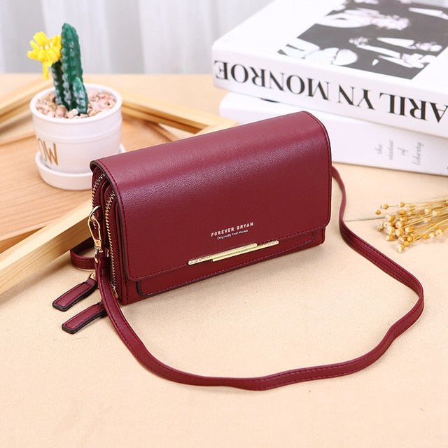 New Women Pu Leather Handbags Female Multifunctional Large Capacity Shoulder bags Fashion Crossbody Bags For Ladies Phone Purse - Executive-Skincare