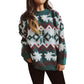 Women s Christmas Reindeer Xmas Snowflake Patterns Knitted Sweater Long Sleeve Crew Neck Pullover Tops Knitted Jumper - Executive-Skincare