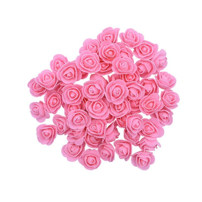 50PCS Artificial Foam Rose Bridal Bouquets Teddy Bear of Roses DIY Gifts Box Wedding Decorative For Wedding Table Valentines Day - Executive-Skincare