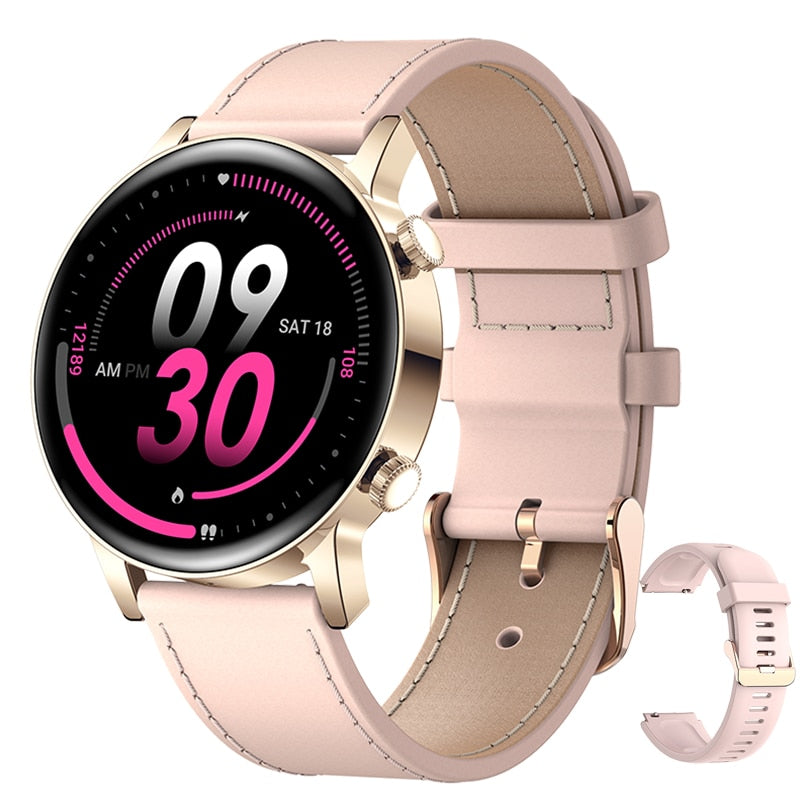 New Bluetooth Call Ladies Smart Watch Women AMOLED 360*360 HD Screen Always Display Watches Custom Dial  SmartWatch For Xiaomi - Executive-Skincare