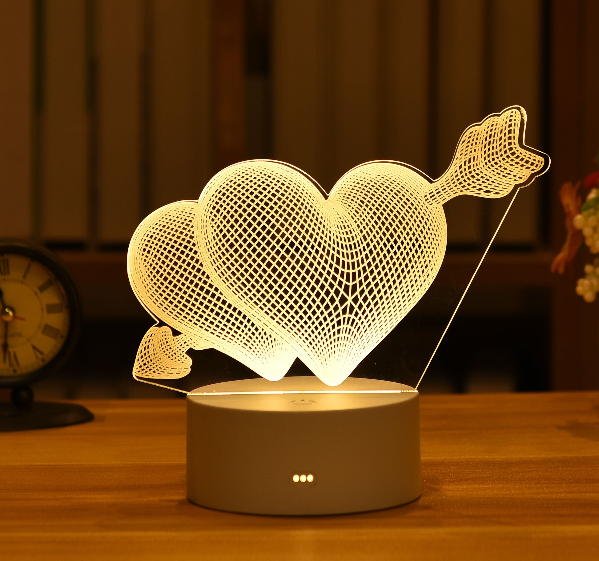 Led Lamp Night Light Christmas Decoration 2022 Wedding Decoration Party Decoration New Year 2023 Valentines Day Gift Baby Shower - Executive-Skincare